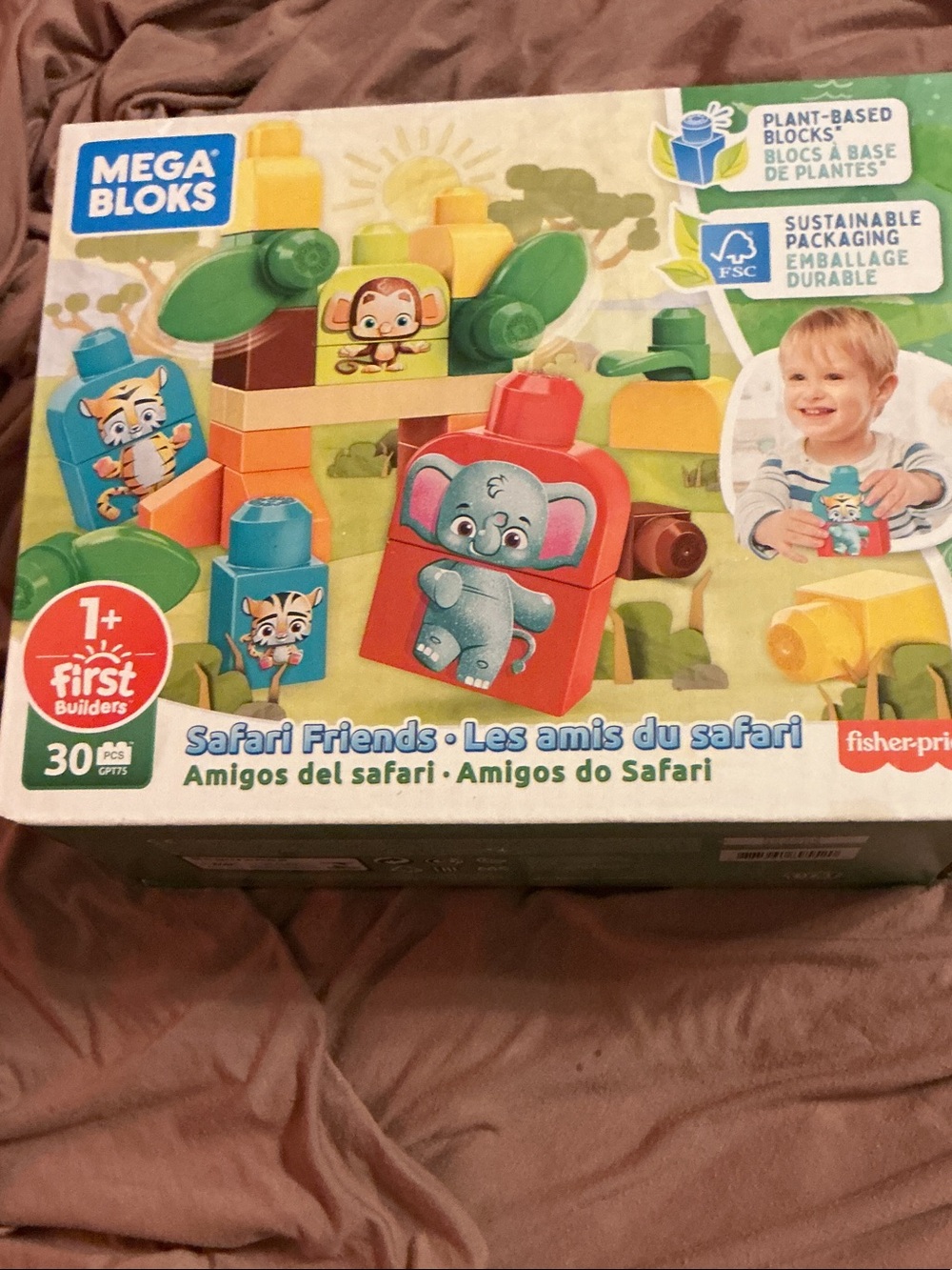 Mega Bloks Safari Friends Building Set - Green, Red, Blue
